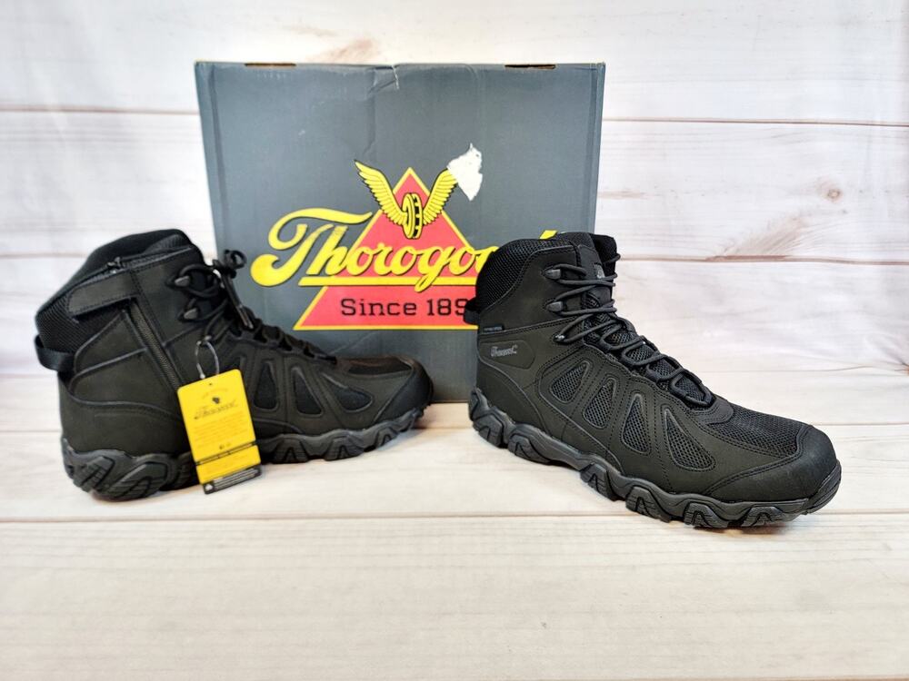 Thorogood Crosstrex Hiking Boots Mens Sz 14 BBP 6" Waterproof Side-zip 834-6295